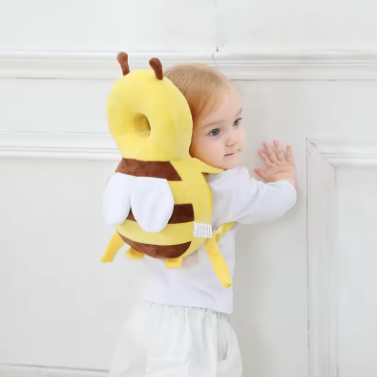 Abeille Protectrice – Coussin de Sécurité Bébé pour Apprendre à Marcher 🐝